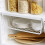 Roofei under-shelf wire storage basket white 14.2 x 9.8 x 5