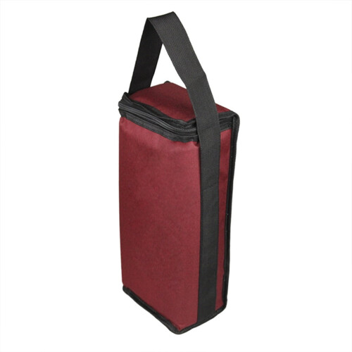 Sac isotherme rouge pour 2 bouteilles de vin