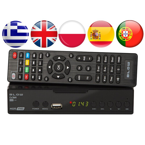 DVB-T2 decoder BLOW 4625FHD H.265 H.265 V2 tuner