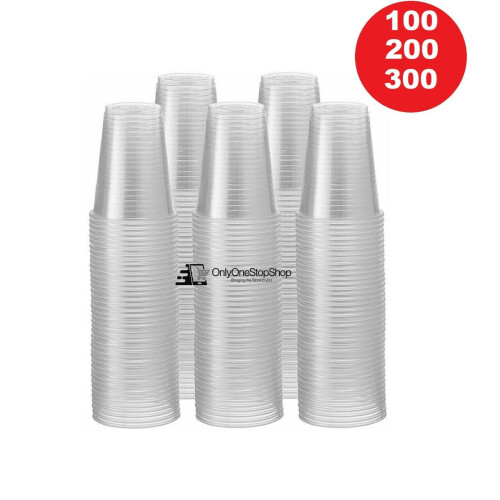 Vasos de plástico transparente de 7 oz, 200 unidades
