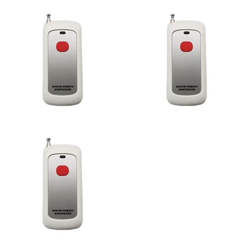 3X 433MHz Wireless Remote Control Learning Code EV1527 Module with Antenna Single Button Control 1000M Long Range Opener
