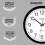 Sharp-compatible 14-inch silent wall clock black 5