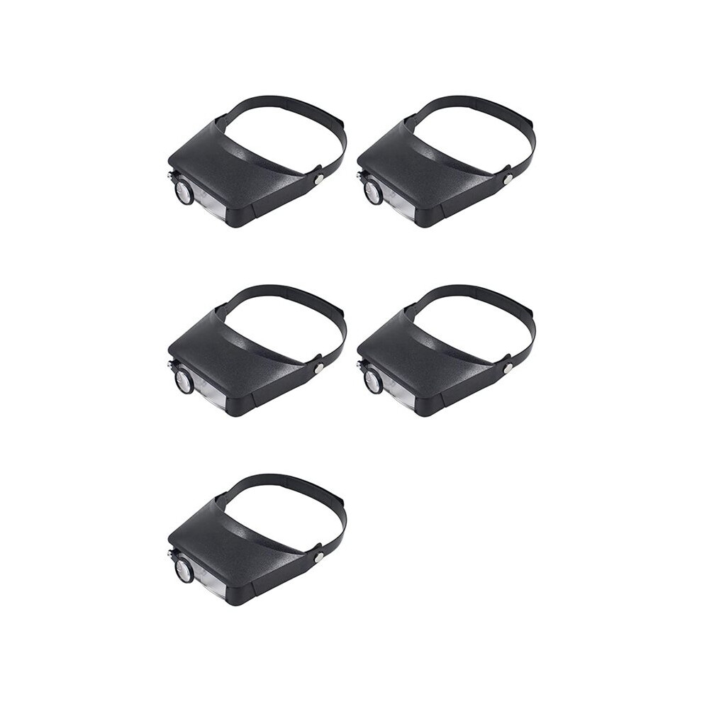 5X Slimline Headband Magnifier With 15 Lenses, Assisted Repair Of -Mounted Reading Magnifying Glass 1.5X/3X/9.5X/11X 6031819208626