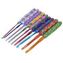 Juego de ganchos de ganchillo OTVIAP con mangos ergonómicos, 9 piezas