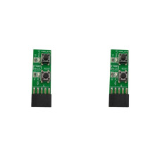 2pcs 2x5 Pin to Reset Button + Power /OFF Button Board Adapter with HDD LED Indicator for Desktop PC WIN7/10/11