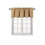 Kitchen valance thermal gold solid 54 in x 18 in 2