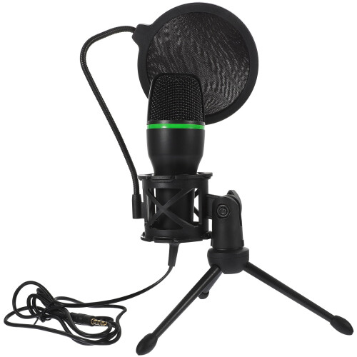 PATKAW condensator gamingmicrofoon zwart 1 set