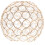 Cúpula dourada delicada para luminária de teto (1 peça) 1