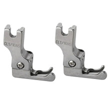 Calcador guia estreito para costura industrial de ponto fixo