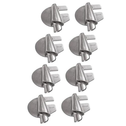 Nährollsaumfuß-Set 3-10 mm, 8-teilig