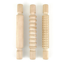 3 pcs rouleau à pâtisserie en bois 20 cm, idéal pour enfants, loisirs créatifs