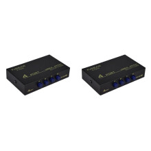 2X FJGEAR USB 4 Share Switcher Selector Box Hub Sharing Adapter for PC Scanner Printer Accessory