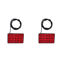 2X 12v Car Rear Diffuser Spoiler LED Brake Lights Bumper Cover Lamp for for for Body Kits