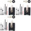 3X DCF77 24mm Radio-Controlled Clock Movement - Silent with Hand Replacement Black - Wall Clock Replacement 1