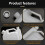 ABS fuel bottle for chainsaws transparent leakproof 1L 3
