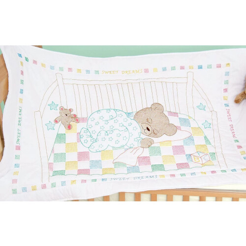 Snuggly Teddy Embroidery Kit 1 piece