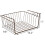 Roofei under-shelf wire storage basket white 14.2 x 9.8 x 2