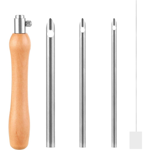 Punch Needle Kit with Metal Needles 2.5/3.5/5mm 5 Pcs