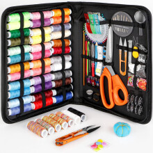 Kit de couture pour adultes avec aiguilles, fils et ciseaux 43XL