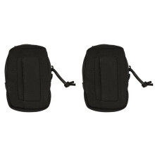 2X Disposable Glove Pouch Overlapping Elastic Flap Zipper Closure EMT Latex Glove Pouch IFAK Organizer Accesories A