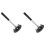 2X 35LB Magnetic Sweeper Telescoping Pick- Tool,Retractable Handle 8.3 to 33 Inch Pick  Nails Screw 1