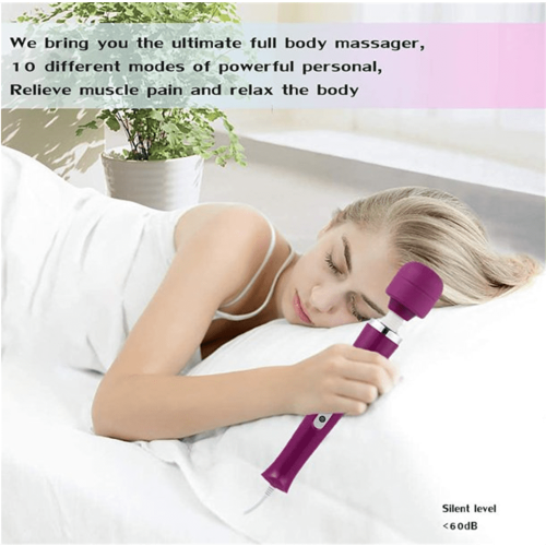 Happon wired handheld massager purple 10 settings 1