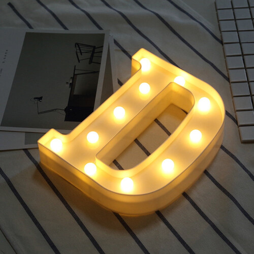 Hengsof LED Light-Up Letters A-M, Giant Marquee Sign for