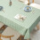 Waterproof Green Plaid Tablecloth 54x70.8 Inches 6