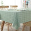 Waterproof Green Plaid Tablecloth 54x70.8 Inches 7