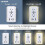 USB electrical outlet compatible with SHARP white, 9-port 5