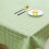 Waterproof Green Plaid Tablecloth 54x70.8 Inches 4
