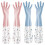 Dishwashing Gloves Long Cuff Reusable 2 Pairs 1