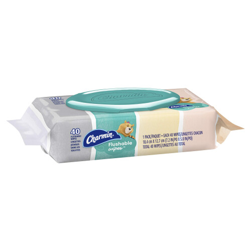 Charmin Flushable Wipes, 40 stuks per verpakking