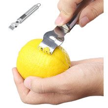 Yosoo citrus zester stainless steel fruit peeler