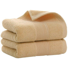 Cotton Hand Towels Light Brown 14 x 30 Inch Set of 2