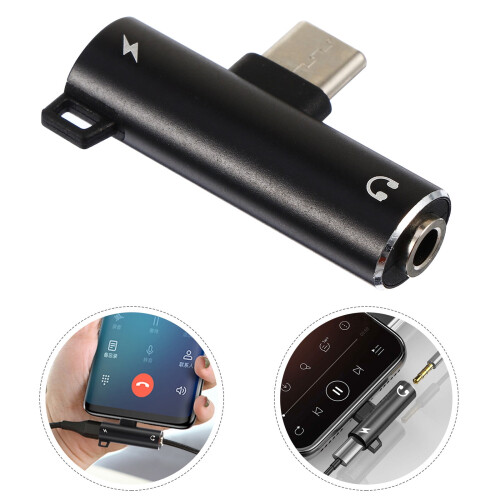 USB-C to 3.5mm Earphone Adapter with Charging Support 1
