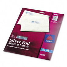 Avery Folie Adressetiketter, 3/4 x 2 1/4, Silver, 300/Pack