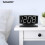 SHARP LED Alarm Clock Compatible Swivel Base Black with 4