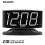 SHARP LED Alarm Clock Compatible Swivel Base Black with 5