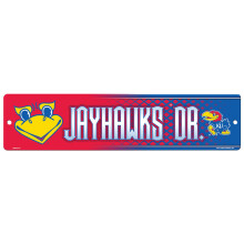 Rico Industries NCAA Kansas Jayhawks 40 cm Kunststoff Straßenschild Dcor