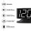 SHARP LED Alarm Clock Compatible Swivel Base Black with 7
