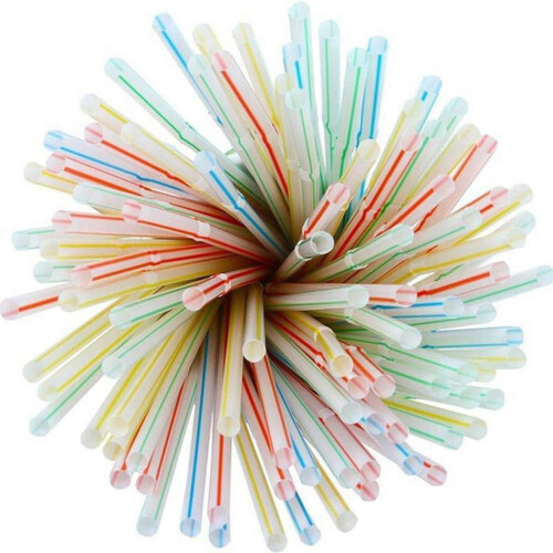 Disposable Flexible Drinking Straws 100 Pieces 2