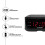 SHARP Digital Alarm Clock Midnight Black Red LED USB 7