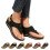 Women's Open Toe Thong Sandals Black Size 7.5 Wide Width 2