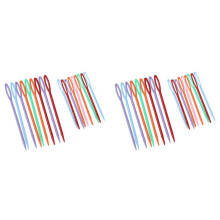 Aiguilles Ă coudre en plastique pour la main, 9,3 cm et 7 cm, lot de 36.