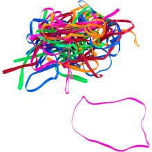 Plastové pásky Conserve PlastiBands, 4 1/4 palce, různé barvy, 100 kusů