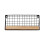 Leott Wall-Mounted Floating Shelf Black Metal Wood 1 Pack 1