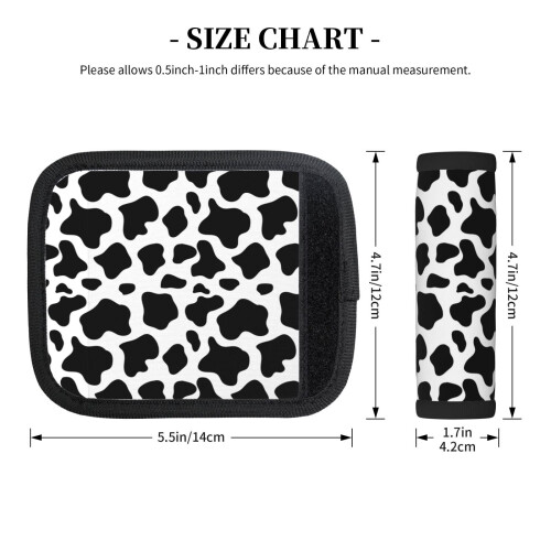 Cow Print Luggage Handle Wraps 2 pcs 1