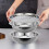 Steel Kitchen Set Colander Basin Vegetable Slicer 3-Piece 2