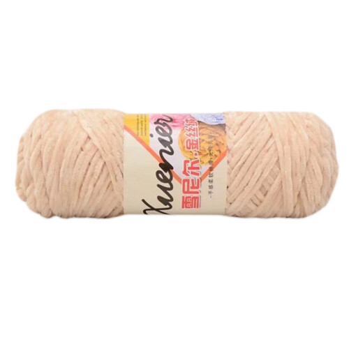 OOKWE chenille velvet yarn warm solid color 100g